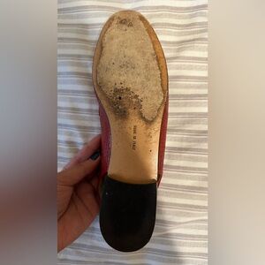 Salvatore Ferragamo slingback red leather shoes